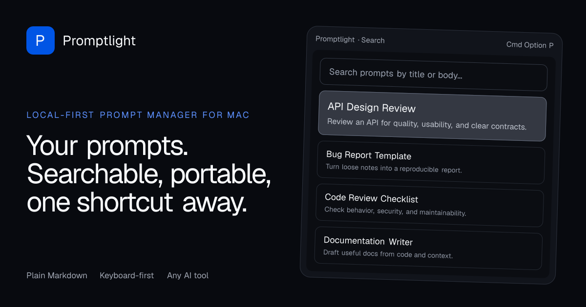 Promptlight screenshot 1